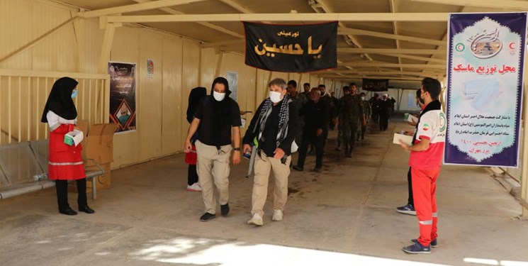 توزیع 48 هزار ماسک در مرز مهران
