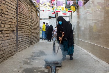 استقبال مردمی از پژمان پشتام محله باقر شهر (شهرری)