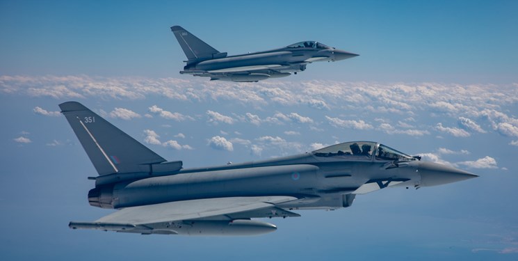 پرواز تایفون‌های انگلیس با جنگنده‌های اف-16 مصر در رزمایش چند ملیتی