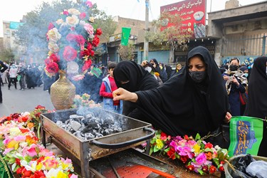 استقبال مردم از کاروان نمادین حضرت معصومه(س)