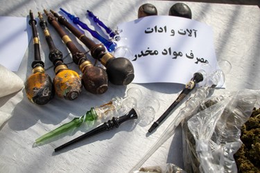 کشف آلات و ادوات مصرف مواد مخدر توسط پلیس آگاهی استان فارس