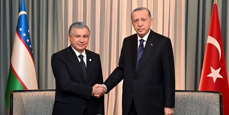 تأکید رؤسای جمهور ازبکستان و ترکیه بر توسعه همه جانبه روابط