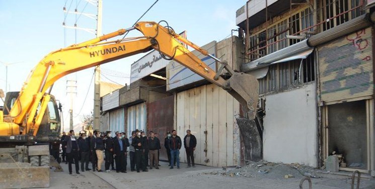 تخریب یک خانه عرضه کننده مواد مخدر در کرمانشاه