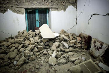 خسارات زلزله در منطقه فین هرمزگان