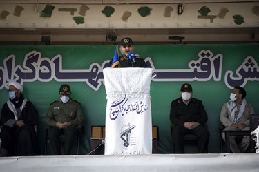 سخنرانی  سردار غلام‌رضا سلیمانی، رئیس سازمان بسیج مستضعفین در رزمایش «اقتدار جهادگران بسیج»