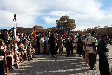 برگزاری آئین سنتی چمر در شهرستان ملکشاهی 