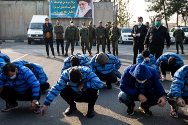 متهمین دستگیر شده درطرح ظفر۱۴ پلیس تهران