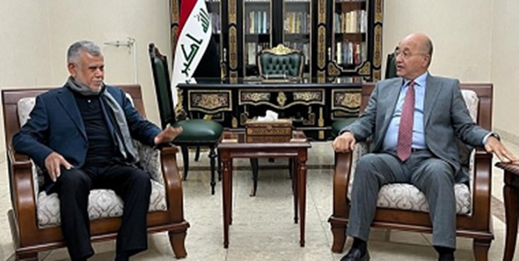 تاکید برهم صالح و هادی العامری بر وحدت ملی و حفظ امنیت و ثبات عراق