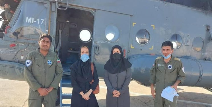 بالگرد سپاه ناجی کودک 17 ماهه بوموسایی شد