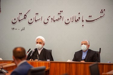 نشست رئیس دستگاه قضا با فعالان اقتصادی استان گلستان 
