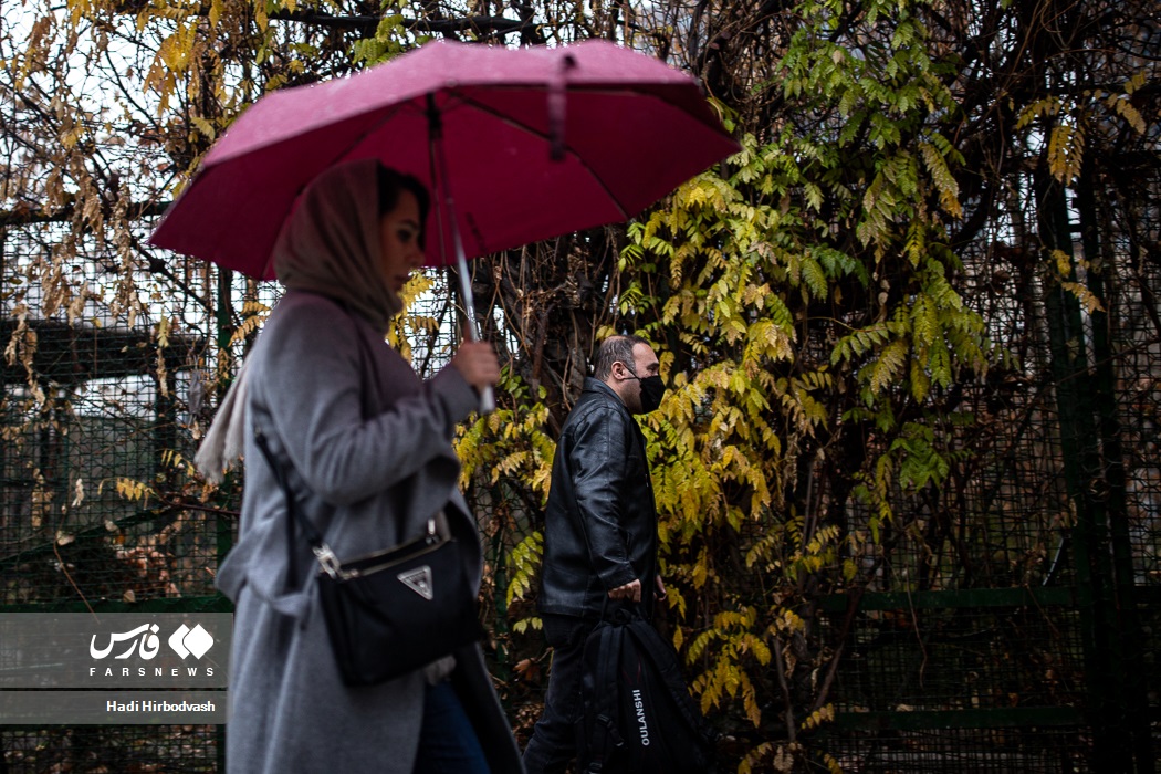 حال و هوای بارانی در تهران 