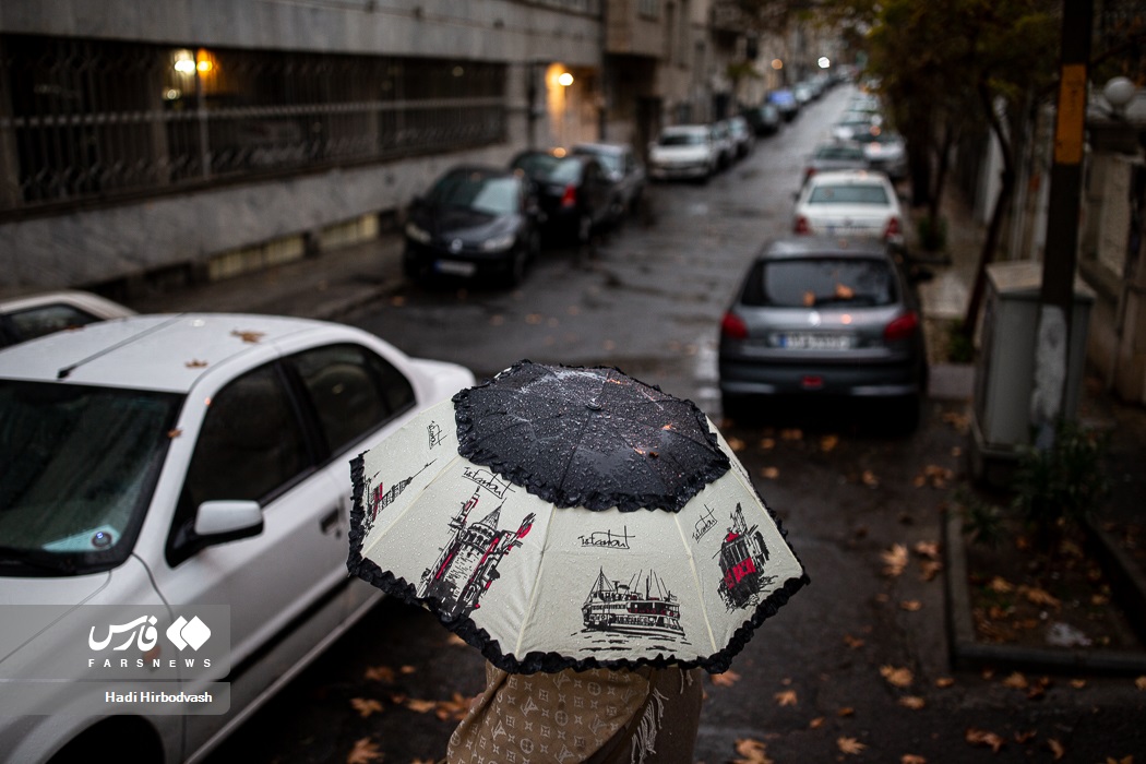 حال و هوای بارانی در تهران 