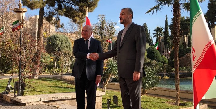وزیر خارجه عراق با امیرعبداللهیان دیدار کرد +فیلم