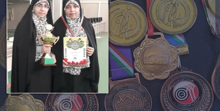 خواهران دوقلوی اصفهانی به اردوی تیم ملی تیراندازی دعوت شدند