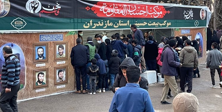 ارائه خدمات به زائران سردار دل‌ها در کرمان توسط موکب بیعت حسینی مازندران