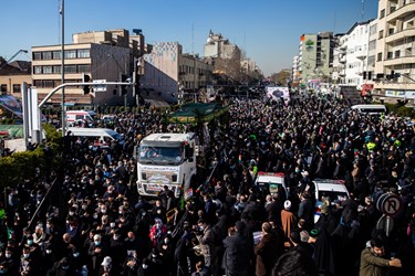 مراسم تشییع 150 شهید گمنام در تهران 