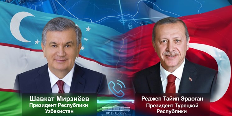 گفت‌وگوی رؤسای جمهور ازبکستان و ترکیه؛ اوضاع قزاقستان محور رایزنی