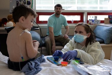 Inside a COVID ward at an Augusta, Georgia Children's Hospital