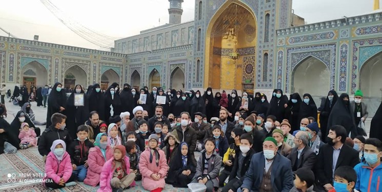 اعزام  ۴۰۰ نفر از خانواده شهدای مدافع حرم شهرری به مشهد مقدس