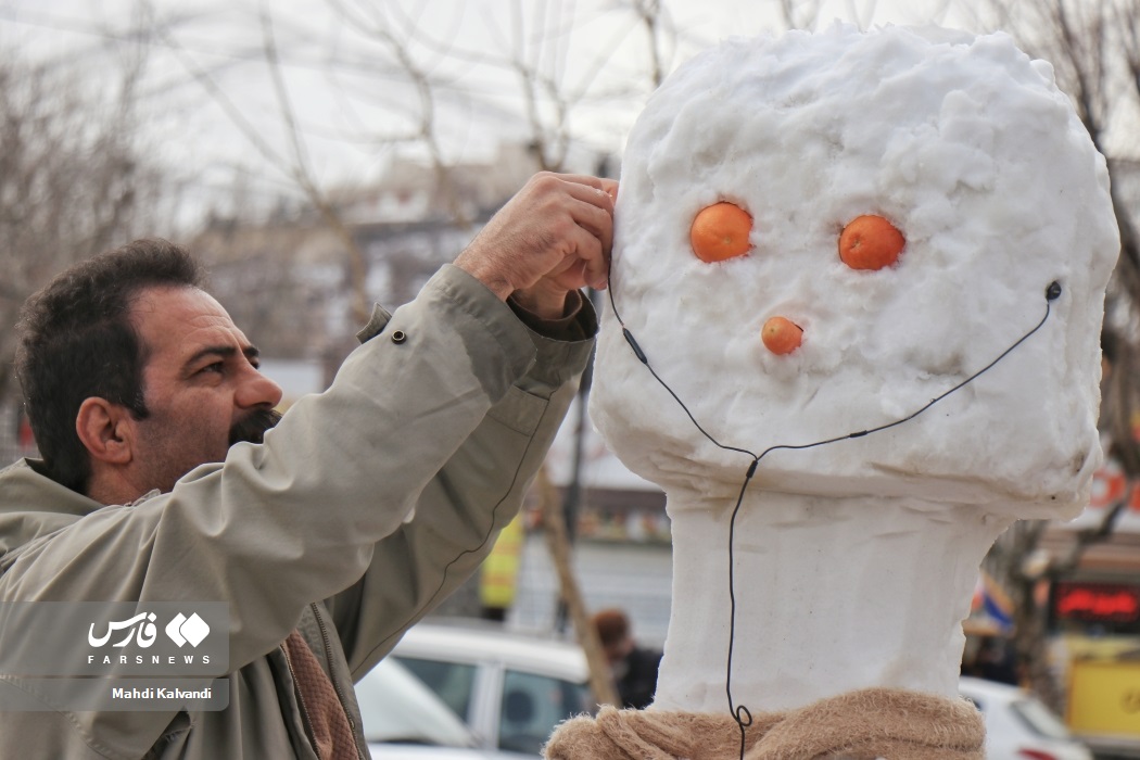 جشنواره آدم برفی در همدان