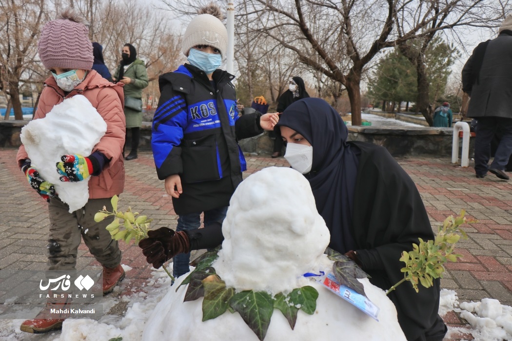 جشنواره آدم برفی در همدان