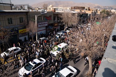 تشییع پیکر شهید «علی‌اکبر رنجبر» در شیراز