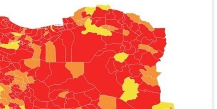 20 شهر استان خراسان رضوی در وضعیت قرمز کرونایی هستند