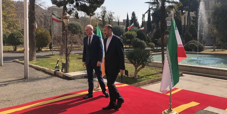وزیر خارجه ایرلند با امیرعبداللهیان دیدار کرد +فیلم