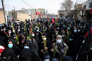 حضور مردم در تشییع پیکر شهید حسین فغانی / منطقه 17 تهران دو راهی قپان