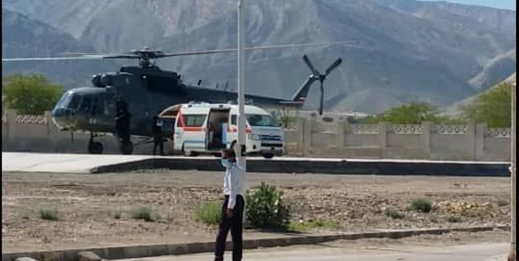 بالگرد سپاه برای نجات بیمار بستکی در به پرواز درآمد