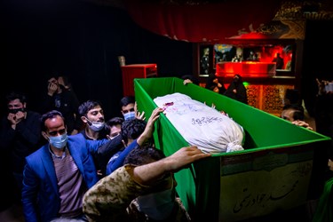 مراسم وداع با شهید مدافع حرم محمد جواد رستمی  در معراج شهدای تهران