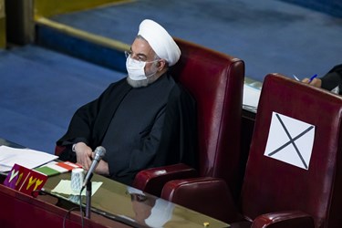 حسن روحانی عضو مجلس خبرگان رهبری در نهمین اجلاسیه رسمی مجلس خبرگان رهبری