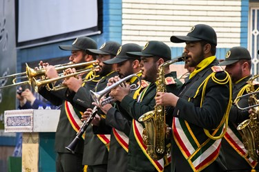 اجرای سرود ملی جمهوری اسلامی ایران در ابتدای این مراسم