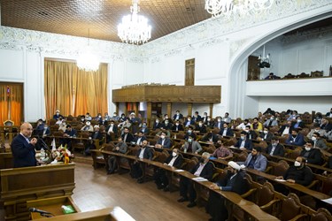 محمد باقر قالیباف رئیس مجلس شورای اسلامی در بزرگداشت روز جوان در مجلس 