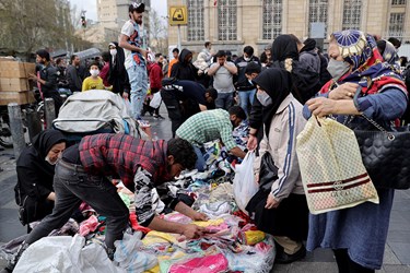 شلوغی بازار بزرگ تهران در آستانه عید نوروز 