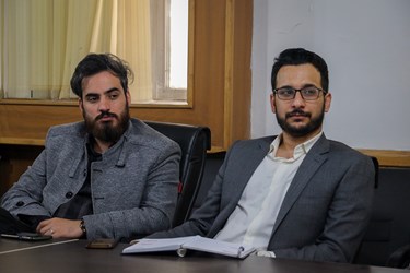 خبرنگاران خبرگزاری فارس در خوزستان از سمت راست: احمد خنیفر و سید علیرضا شریفی 