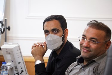 خبرنگاران خبرگزاری فارس در خوزستان از سمت راست: علی دایلی و مجتبی جوانمردی 