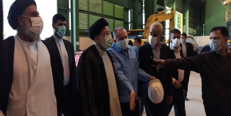 بازدید رئیس‌جمهور از شرکت فولاد جهان‌آرا خرمشهر