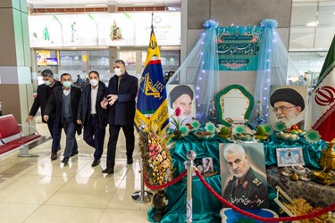 بازدید عضوء هیات مدیره شرکت فرودگاهها و ناوبری هوایی کشور از فرودگاه بین اللملی شهید مدنی تبریز