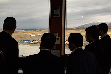بازدید عضوء هیات مدیره شرکت فرودگاهها و ناوبری هوایی کشور از فرودگاه بین اللملی شهید مدنی تبریز