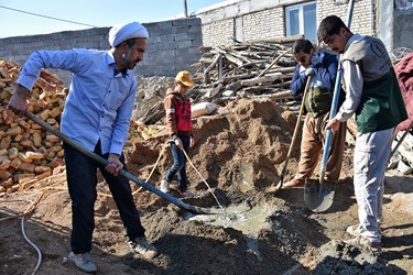 خدمت‌رسانی جهادگران بسیجی در خراسان‌شمالی