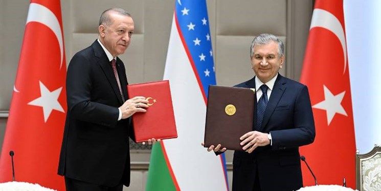 تأکید رؤسای جمهور ترکیه و ازبکستان بر ارتقاء روابط به سطح مشارکت راهبردی
