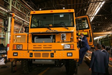 آیین رونمایی از کامیون معدنی آفرود در شرکت هپکو 