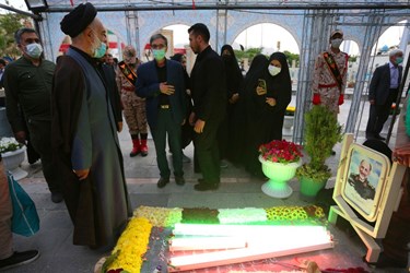 سالگرد شهید حجازی در گلستان شهدای اصفهان