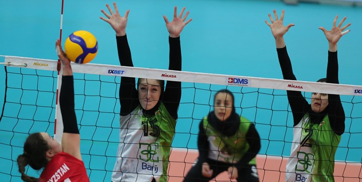 پیروزی بانوان والیبال ایران  در اولین مسابقه قهرمانی باشگاه‌های آسیا
