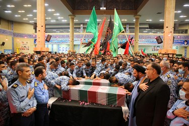 مراسم استقبال از شهید گمنام توسط دانشجویان افسری دانشگاه علوم هوایی شهید ستاری 