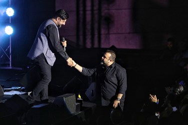 بهرنگ توفیقی در مراسم  اجرای کنسرت موسیقی محمد علیزاده در برج میلاد تهران