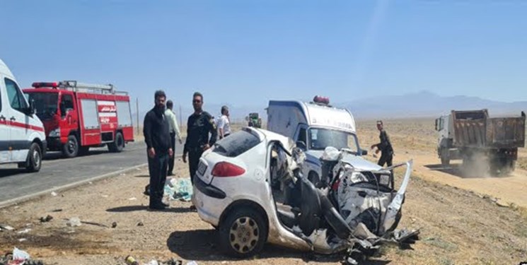 تصادف شدید سه خودرو در محور بوئین زهرا به قزوین