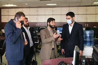 بازدید میرسامان پیشوایی  رئیس سازمان ملی بهره‌وری ایران از تحریریه خبرگزاری فارس