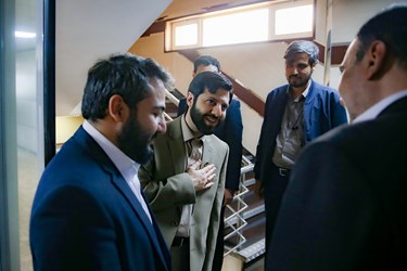 دیدار میرسامان پیشوایی رئیس سازمان ملی بهره‌وری ایران با پیام تیرانداز مدیرعامل خبرگزاری فارس 